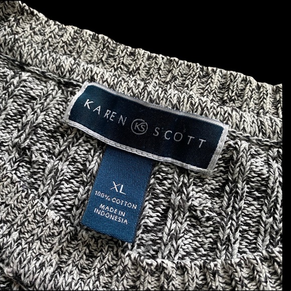 Karen Scott Knit Sweater 100% Cotton - Picture 4 of 7